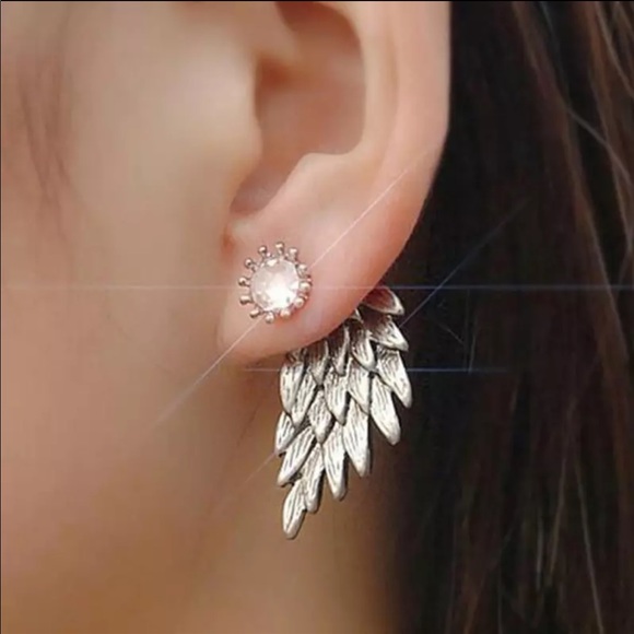 Jewelry - • Ziggy • Rhinestone Wing  Earrings